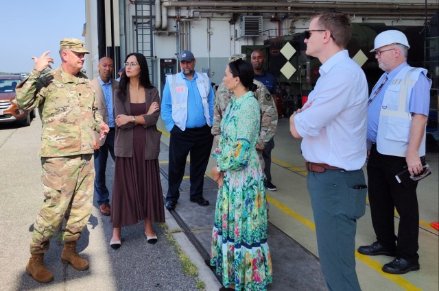 US Senate Committee on Appropriations professional staffers visit Coleman APS-2 worksite