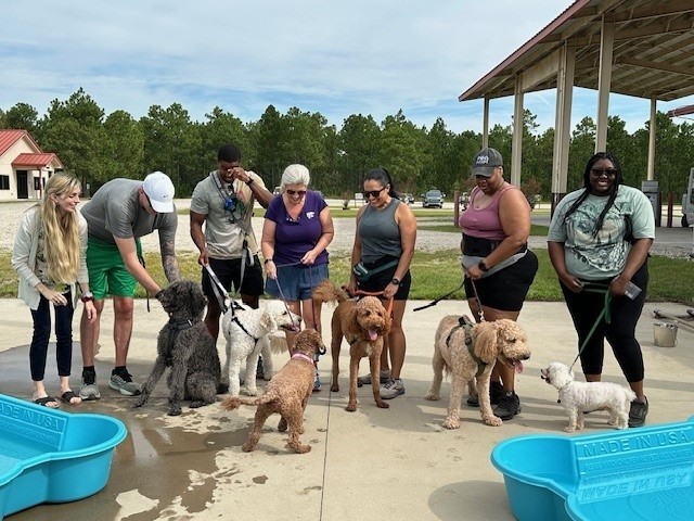 Doodles Bring Smiles and Connection to Fort Bragg Community