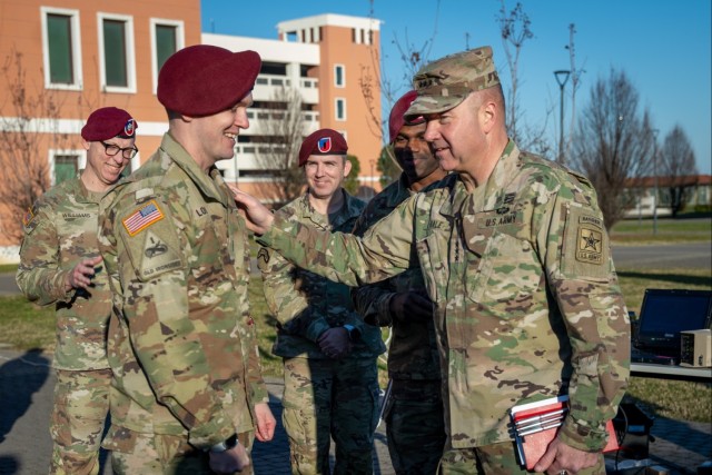 Lt. Gen. Anthony R. Hale Visits 173rd Airborne Brigade in Italy to Discuss Frontline Military Innovations