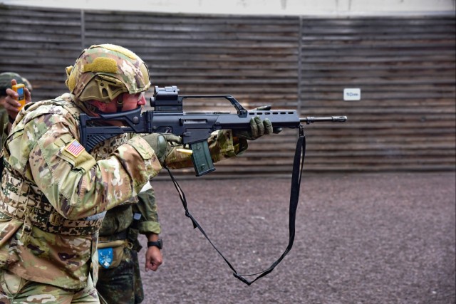 7th Army NCOA Participates in Shooting range for GAFPB