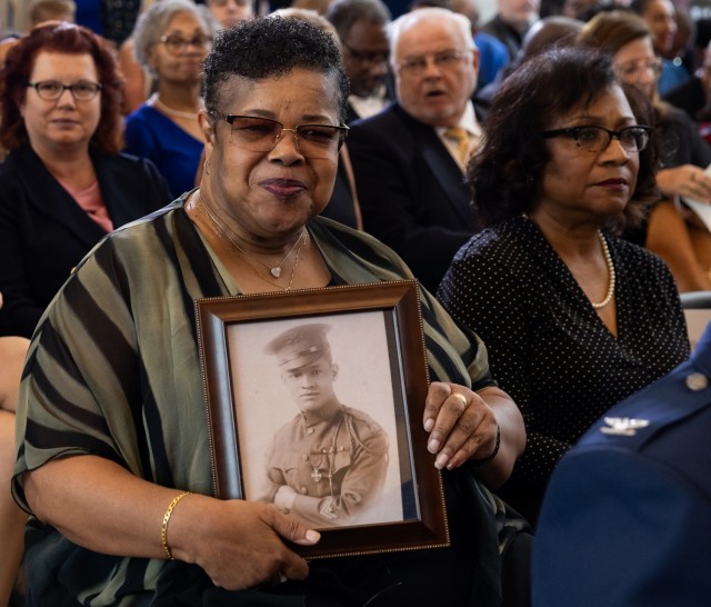 Audience members of the Congressional Gold Medal Ceremony at the U.S. Capitol in Washington, D.C., on September 3, 2025. The ceremony was held to honor members of the 369th Infantry Regiment, known as the Harlem Hellfighters.