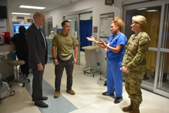 FORT BRAGG, NC-- The acting Assistant Secretary of Defense for Health Affairs Dr. Stephen Ferrara recently visited Womack Army Medical Center (WAMC), Fo...