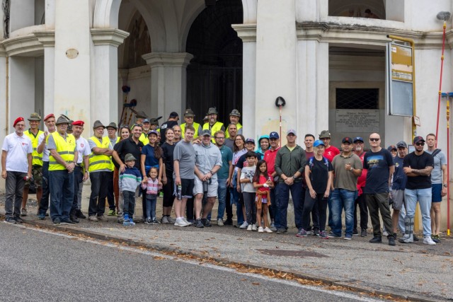 Members of the Vicenza National Alpini Association and...