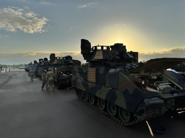 Over 100 Bradleys from 405th AFSB, TLSC-E issued to Cavalry Soldiers for Poland rotation