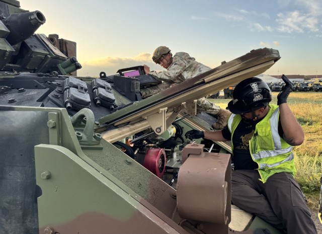 Over 100 Bradleys from 405th AFSB, TLSC-E issued to Cavalry Soldiers for Poland rotation