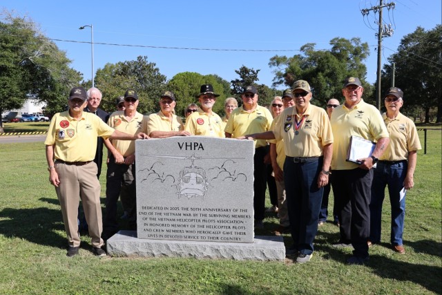 Vietnam Helicopter Pilots Association Memorial Dedicated at Fort Rucker