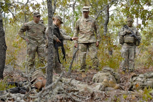TRADOC Commanding General and Command Sergeant Major visit Fort Jackson
