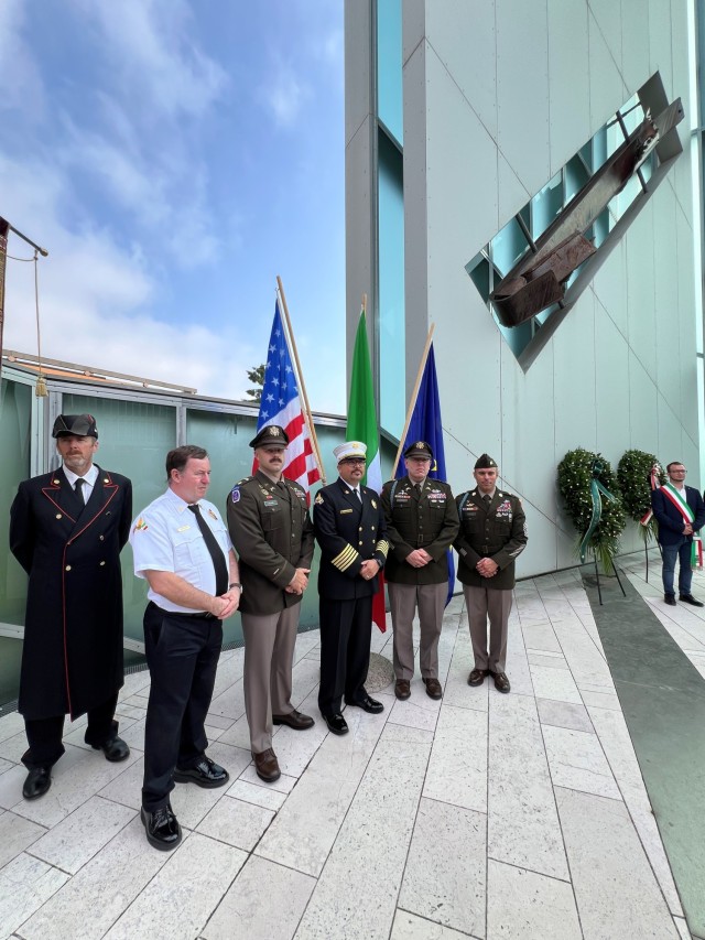 Soldiers and firefighters from U.S. Army Garrison Italy joined Italian officials Sept. 11 to mark the 24th anniversary of the terrorist attacks on America....