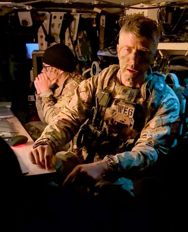 Ltc. Col. Ryan David, the commander of 1st Squadron, 2nd Cavalry Regiment