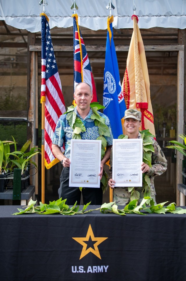 UH, USAG Hawai‘i sign agreement to deepen conservation work, expand workforce training