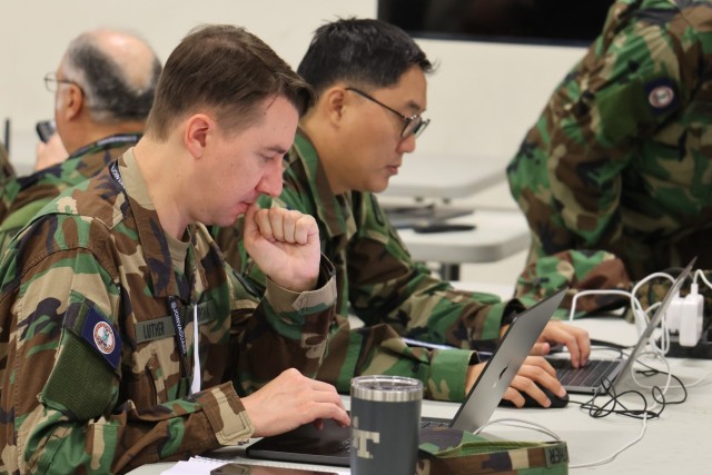 National Guard Soldiers, Airmen, and members of the Virginia Defense Force partner with military and civilian cyber operators in enclaves to simulate the process they would follow to respond to and mitigate a cyber attack. This simulation took...