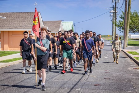 U.S. Army Recruits and Soldiers with the New Jersey National Guard’s Recruit Sustainment Program physical training  at the National Guard Training Center in Sea Girt, N.J., July 20, 2025. The Recruit Sustainment Program is a pr...