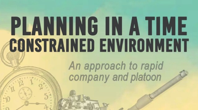 Planning in a Time Constrained Environment