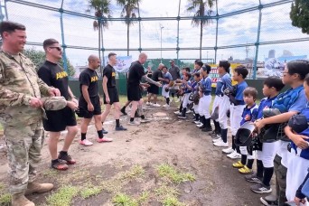 Bats, Burgers and Bonding: US Soldiers in Yokohama host Japanese little leaguers in friendship softball match