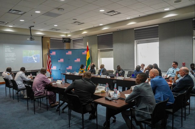 SETAF-AF civil affairs team improves burden-sharing in counternarcotics tabletop exercise with Ghanaian partners