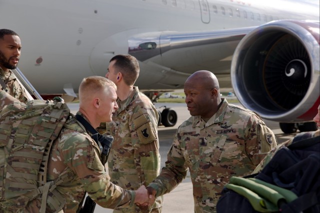 Bravo Battery, 1st Battalion, 1st Air Defense Artillery Regiment returns from Middle East deployment