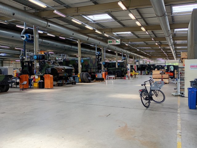 AFSBn BENELUX Maintenance Hall at Eygelshoven, Netherlands, Aug. 5, 2025.