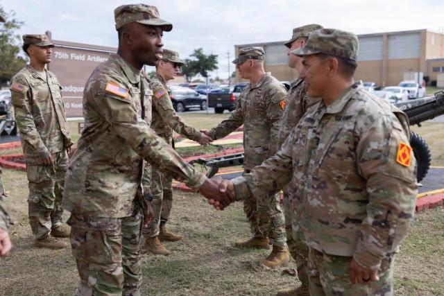 75th FA BDE Patching Ceremony