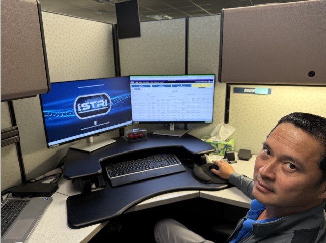 Mr. Do Anhvo, Army Contracting Command-Orlando, using ACWS on Sept. 18, 2025.