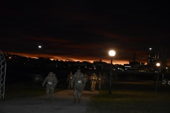 Maine National Guard takes on Norwegian Foot March in Portland