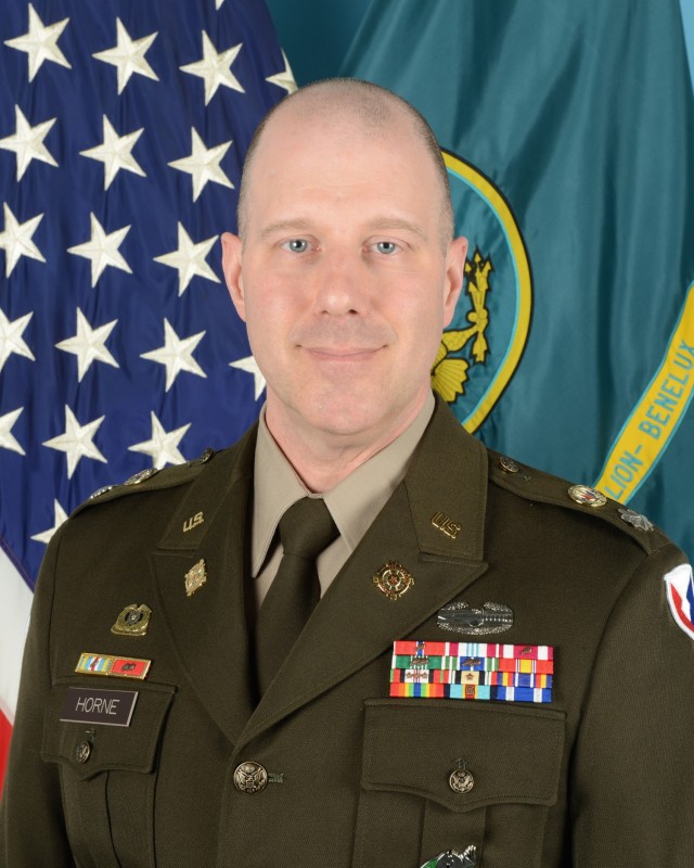 LTC George Horne is commander, Army Field Support Battalion-Benelux, Eygelshoven, Netherlands.