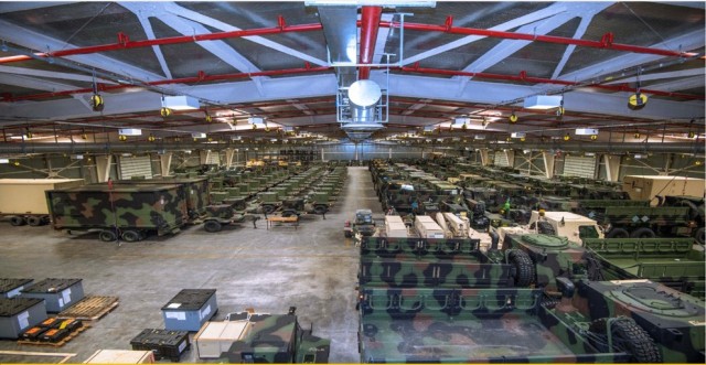 APS Equipment inside an LAD humidity-controlled warehouse at Leghorn Army Depot, Italy,  May 2025.