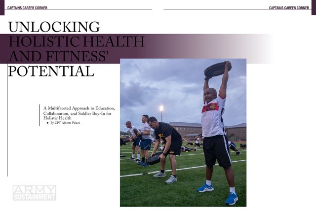 Participants and facilitators from the U.S. Army, U.S. Air Force, and Columbian military conduct physical training with Holistic Health and Fitness Academy instructors at Fort Jackson, South Carolina, August 12, 2025.