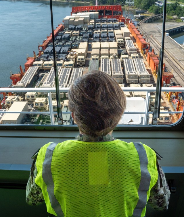 RADM Acquavella Visits Joint Base Charleston