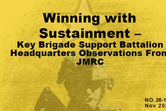 Winning with Sustainment