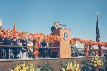 Preserving the past: JFK’s historic podium donated to Greers Ferry Lake