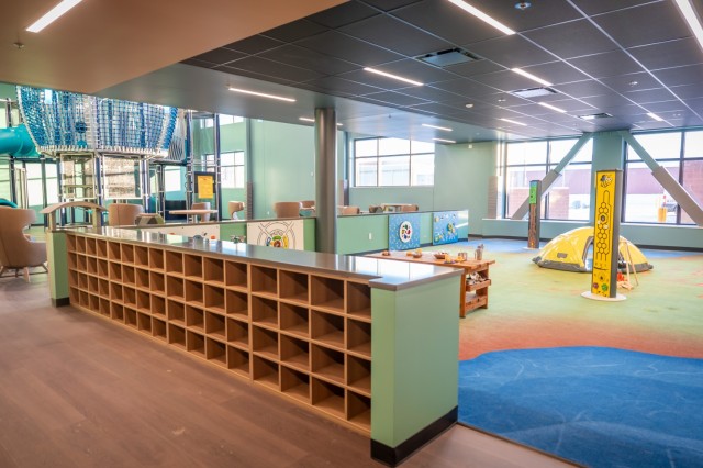 The 8,900 square-foot addition to the Aurora Community Activity Center includes a toddler play area with sensory activities, toys, games, and much more.