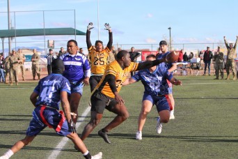 By Jensen Jennings, U.S. Army Fort Huachuca
Fort Huachuca, Ariz. – In the ninth annual Turkey Bowl between the Army’s Fort Huachuca Black Knights and th...