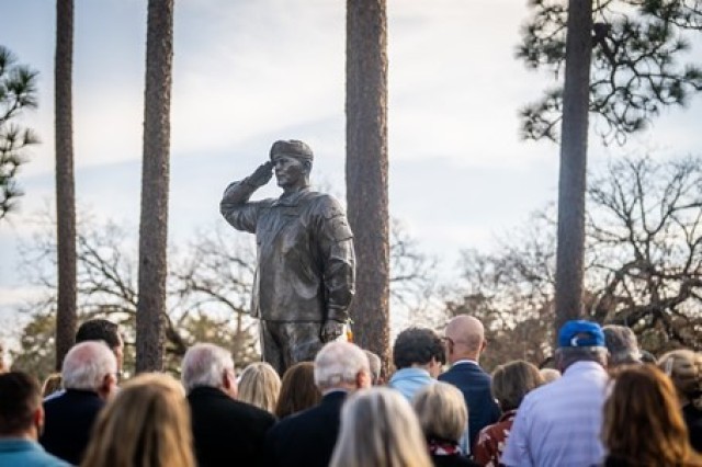 Fort Benning hosts dedication ceremony for statue of Colonel Ralph Puckett Jr.