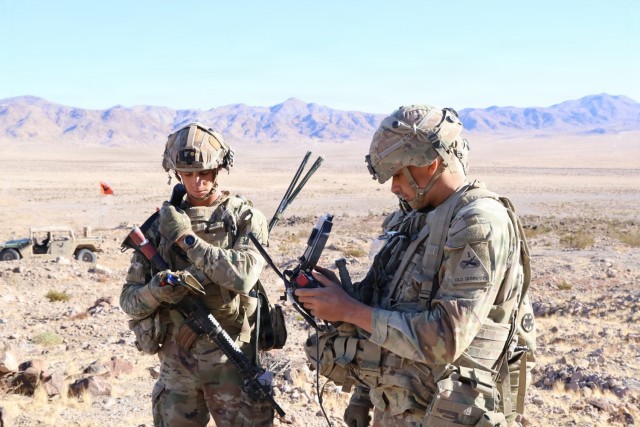 Multi-Functional Reconnaissance Company, 6th Squadron, 1st Cavalry Regiment, 1st Armored Brigade Combat Team, 1st Armored Division, participated in the rotation 26-01 live fire at the National Training Center in Fort Irwin, California on Oct....