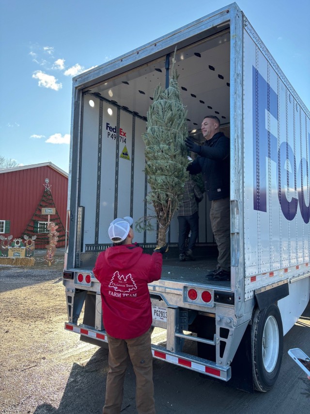 NY National Guard volunteers to give lift to Trees for Troops