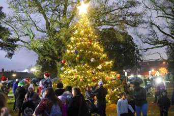 Fort Bragg Families Shine Bright at Annual Tree Lighting
