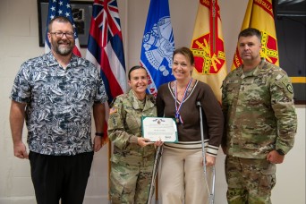 Dr. Kelly Burke Honored with Civilian Service Achievement Medal