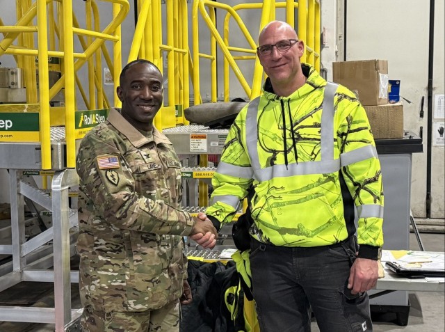 405th AFSB command team assesses ongoing APS-2 maintenance transition at Coleman