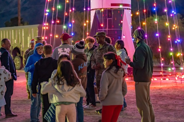 White Sands Missile Range launches new holiday tradition with rocket lighting event
