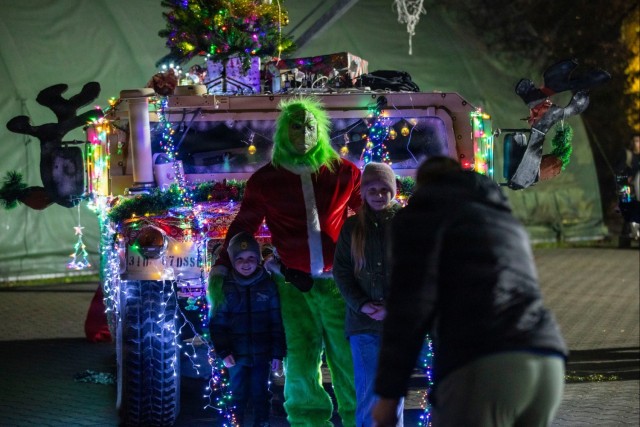 USAG Poland and 3rd ID Powidz tree lighting ceremony