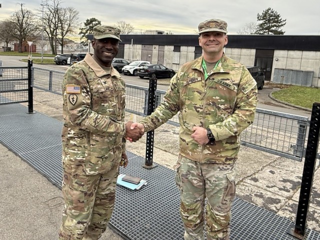 405th AFSB command team assesses ongoing APS-2 maintenance transition at Coleman