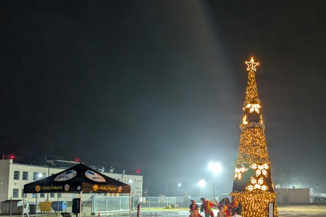 U.S. Army Garrison Poland 2nd Tree Lighting