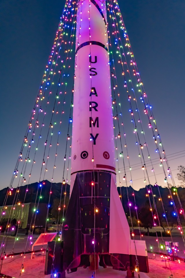 White Sands Missile Range launches new holiday tradition with rocket lighting event