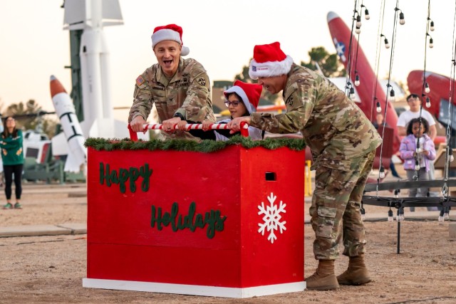 White Sands Missile Range launches new holiday tradition with rocket lighting event