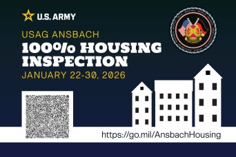 100% mandatory housing inspections at USAG Ansbach Jan.22-30
