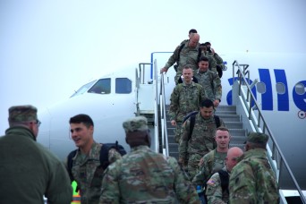 Illinois Army National Guard Soldiers return from overseas deployment