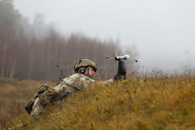 7th Army Training Command hosts the first U.S. Army Europe and Africa Best Drone Warfighter Competition, Dec. 8-10, 2025, in Grafenwoehr Training Area, Germany. The multinational competition assesses unmanned aerial systems (UAS) operator...