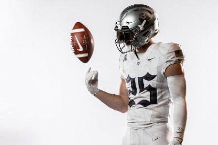 Details of the Army uniform of the 2025 Army vs. Navy game