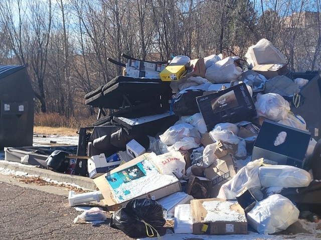 Trash, large item dumping on post ongoing concern