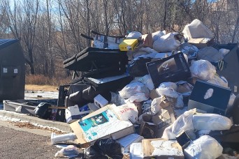 Trash, large item dumping on post ongoing concern